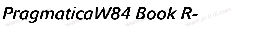 PragmaticaW84 Book R字体转换